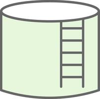 Storage Tank Fillay Icon Design vector