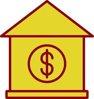 Mortgage Loan Vintage Icon Design vector
