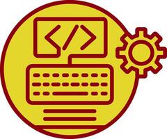 Web Development Vintage Icon Design vector