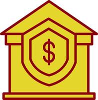 Home Insurance Vintage Icon Design vector