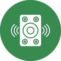 Speaker Multi Color Circle Icon vector