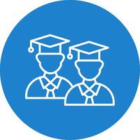Students Multi Color Circle Icon vector