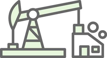 Oil Pump Fillay Icon Design vector