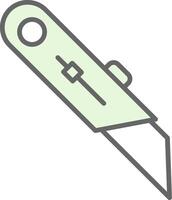 Utility Knife Fillay Icon Design vector