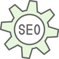 seo relleno icono diseño vector