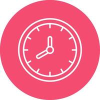 Clock Multi Color Circle Icon vector