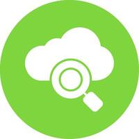 Cloud Multi Color Circle Icon vector