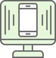 Responsive Design Fillay Icon Design vector