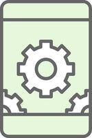 System Preferences Fillay Icon Design vector