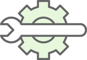 Technical Tools Fillay Icon Design vector