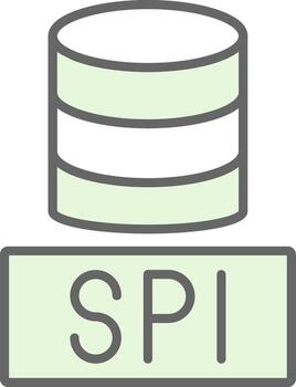 sql bases de datos relleno icono diseño vector