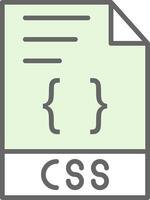 css relleno icono diseño vector