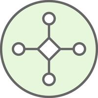 Connect Fillay Icon Design vector