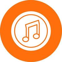 Music Multi Color Circle Icon vector