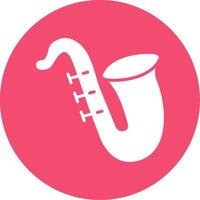 Sax Multi Color Circle Icon vector