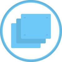 Foam Flat Circle Icon vector