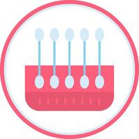 Cotton Buds Flat Circle Icon vector