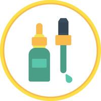 Serum Flat Circle Icon vector