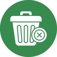 Delete Multi Color Circle Icon vector