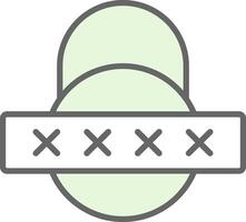 Security Password Fillay Icon Design vector