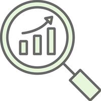 Analysis Fillay Icon Design vector