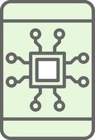 Mobile Technology Fillay Icon Design vector