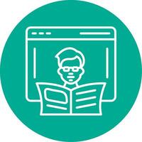 Learn Multi Color Circle Icon vector