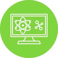 Computer Science Multi Color Circle Icon vector