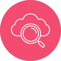 Cloud Computing Multi Color Circle Icon vector