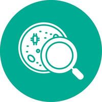 Petri Dish Multi Color Circle Icon vector