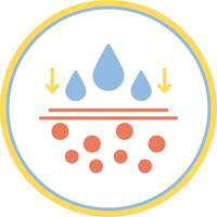 Moisturiser Flat Circle Icon vector