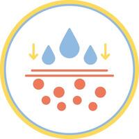 Moisturiser Flat Circle Icon vector