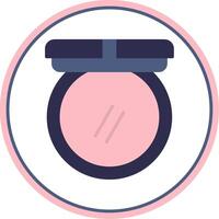 Blush Flat Circle Icon vector