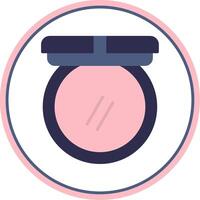 Blush Flat Circle Icon vector