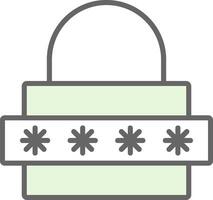 Password Fillay Icon Design vector