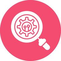 Gears Multi Color Circle Icon vector