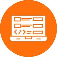 Coding Multi Color Circle Icon vector