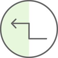 zigzag flecha relleno icono diseño vector