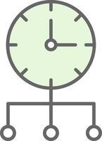 Time Optimization Fillay Icon Design vector