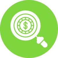 Coin Multi Color Circle Icon vector