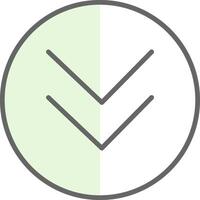 Chevron Fillay Icon Design vector