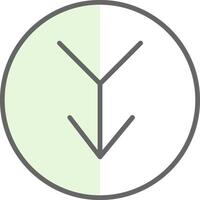 Merge Fillay Icon Design vector