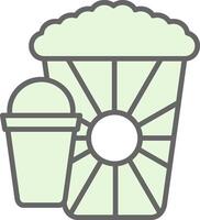 Popcorn Fillay Icon Design vector