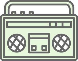 Boombox Fillay Icon Design vector