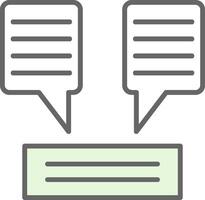 Chat Fillay Icon Design vector