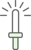 Light Stick Fillay Icon Design vector