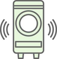 Woofer Fillay Icon Design vector