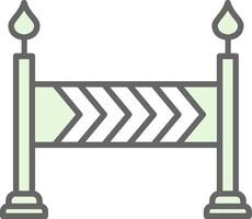 Barrier Fillay Icon Design vector