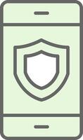 Security Fillay Icon Design vector
