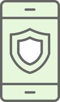 Security Fillay Icon Design vector